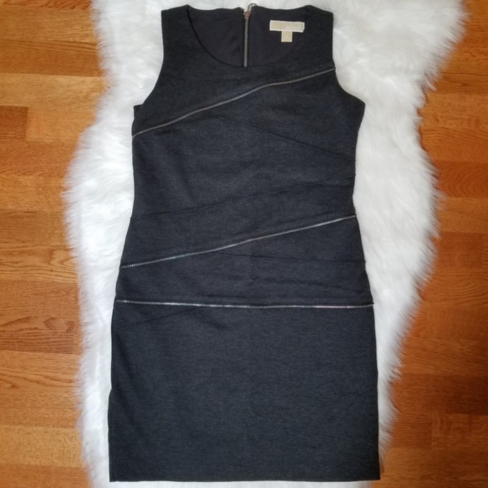 MICHAEL Michael Kors Gray Zipper Dress